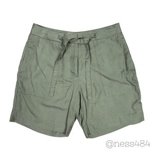 GANT‎ Women Olive Green Belted Utility Shorts Size 8